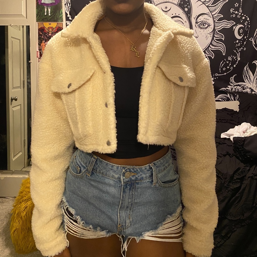 Teddy Crop Jacket